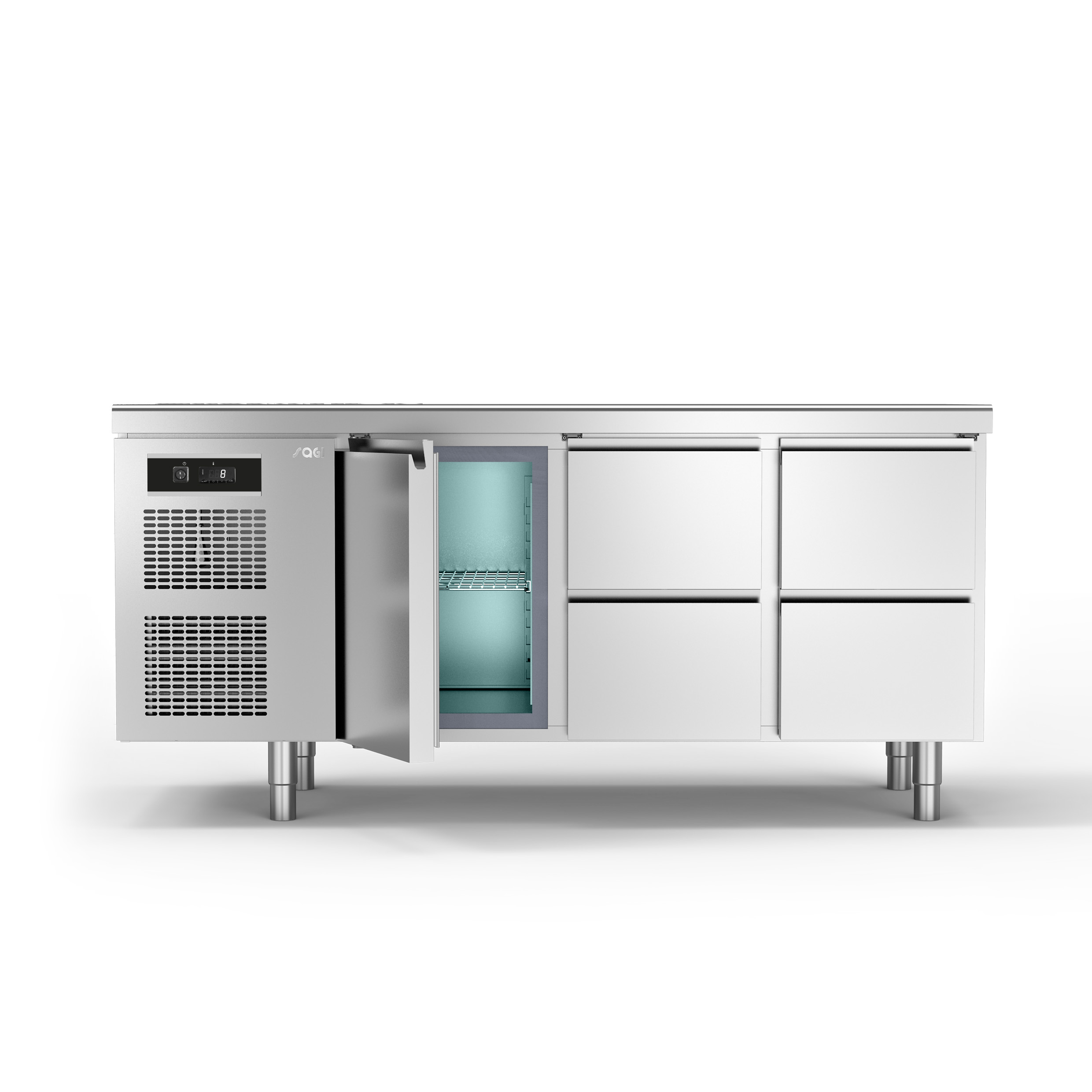 sagi-refrigerated counter-supplier-Doha-Qatar-KUB4M